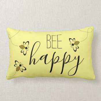 Spring Home Decor With Honey Bees Lumbar Pillow by AestheticJourneys at Zazzle