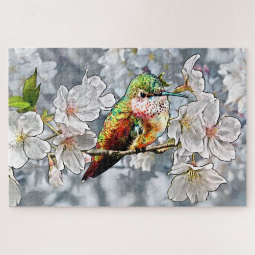 Spring Hummingbird Jigsaw Puzzle