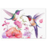 Spring Hummingbirds and Brightly Colored Flowers  Tissue Paper