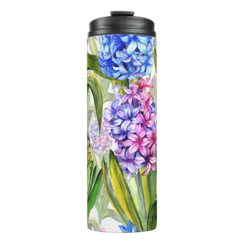 Spring Hyacinth Flowers Thermal Tumbler