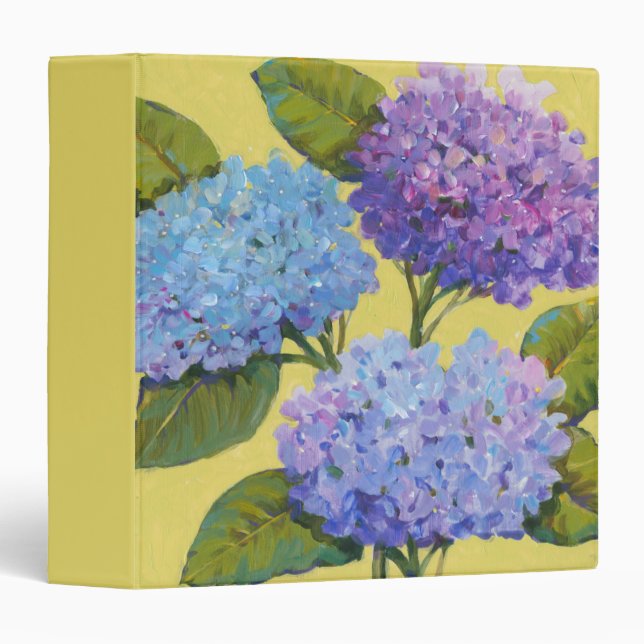 Spring Hydrangeas I 3 Ring Binder (Front/Spine)
