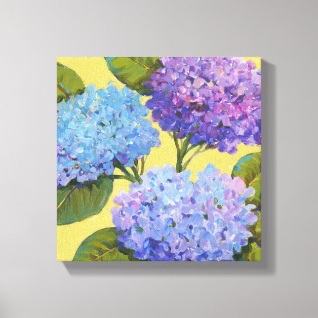 Spring Hydrangeas I Canvas Print (Front)