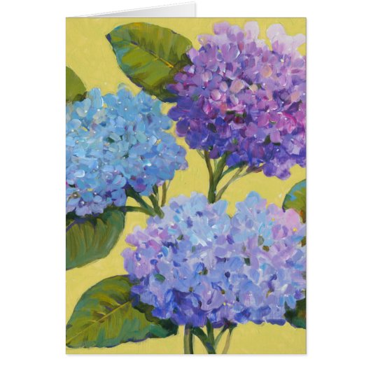 Spring Hydrangeas I Cards (Front)