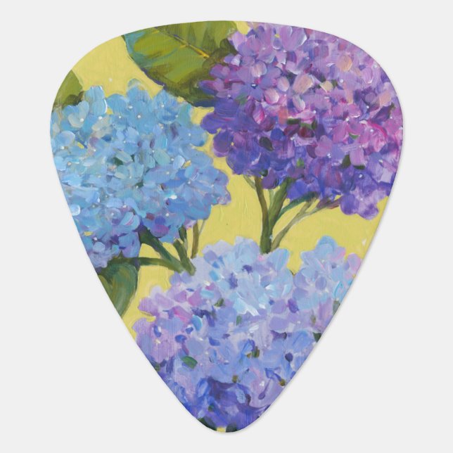 Spring Hydrangeas I Guitar Pick (Front)