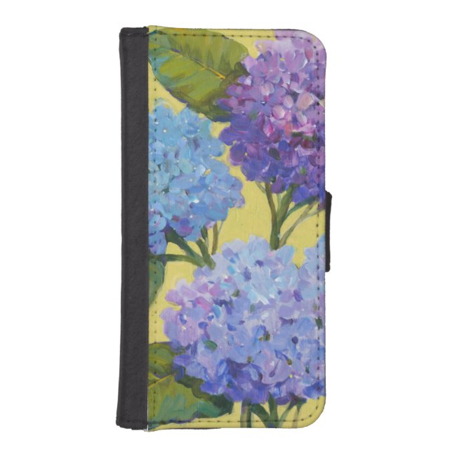 Spring Hydrangeas I iPhone Wallet Case (Front)