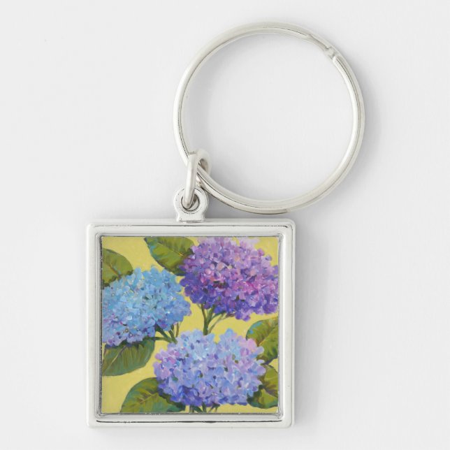 Spring Hydrangeas I Keychain (Front)