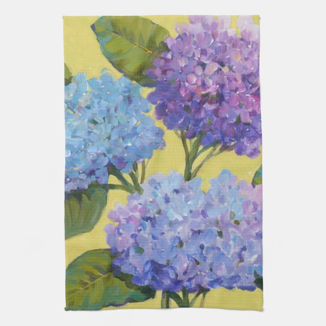 Spring Hydrangeas I Kitchen Towel (Vertical)