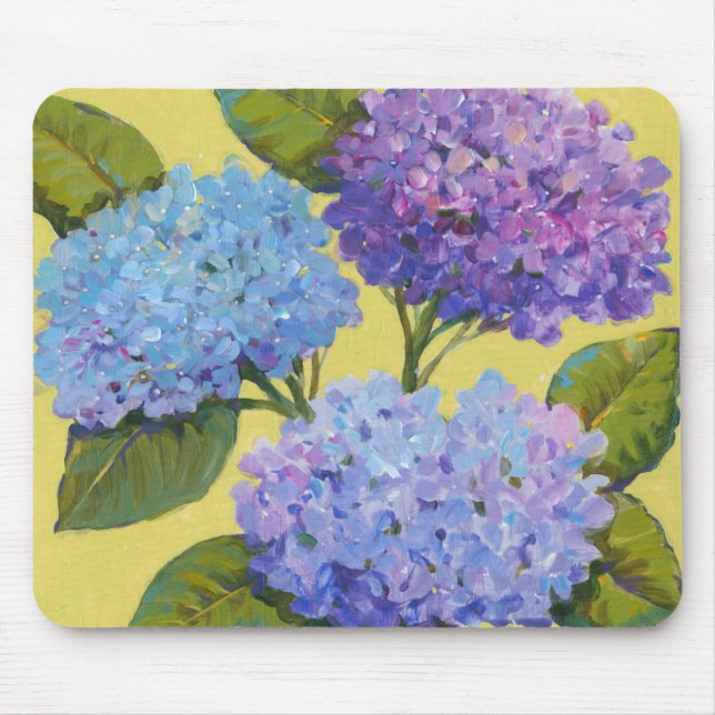 Spring Hydrangeas I Mouse Pad (Front)