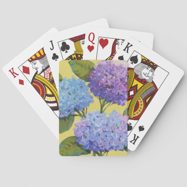 Spring Hydrangeas I Poker Cards (Back)