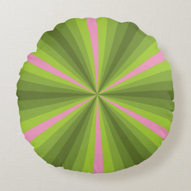 Spring Illusion Round Pillow (Front)
