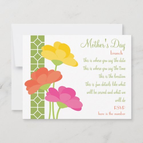 Spring In Bloom Custom Invitations