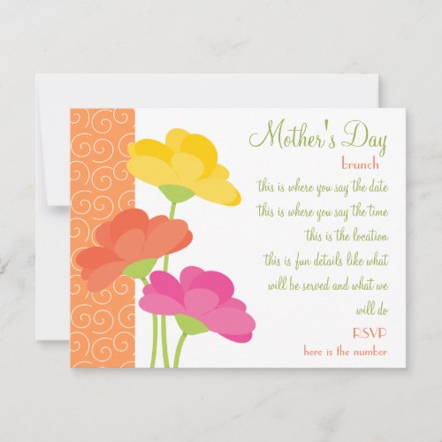 Spring In Bloom Personalized Invitations