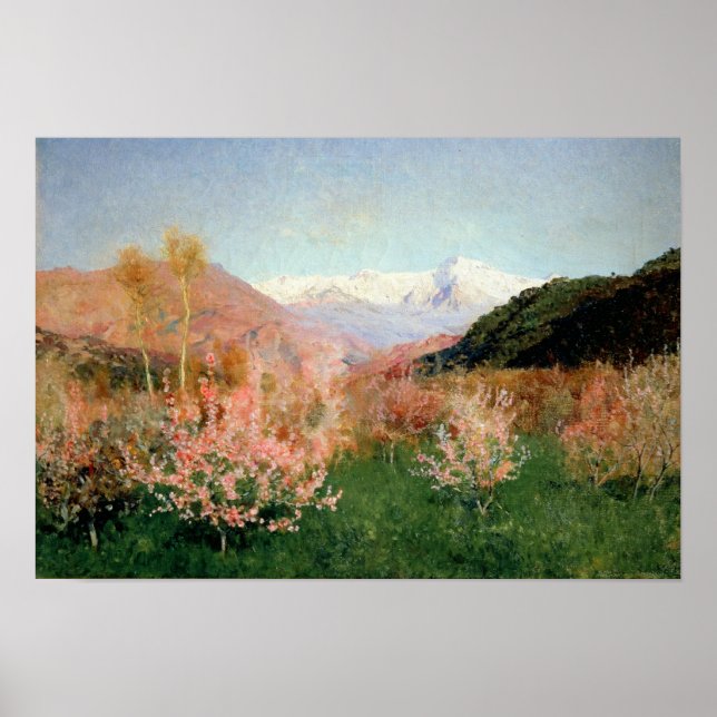 Spring in Italy, 1890 Poster (Front)