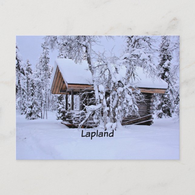 Spring in Lapland, fine art painting, Postcard (Front)