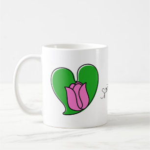 Spring in Love - Pink Tulips Coffee Mug