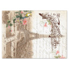 Spring in Paris Decoupage Tissue Paper