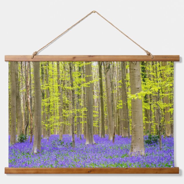 Spring in the Blue Forest Hanging Tapestry (Front)