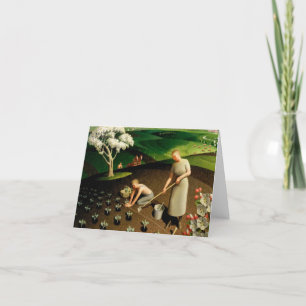 Spring in the Country by Grant Wood Thank You Card