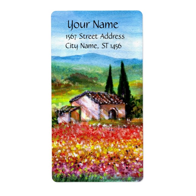 SPRING IN TUSCANY LABEL (Front)