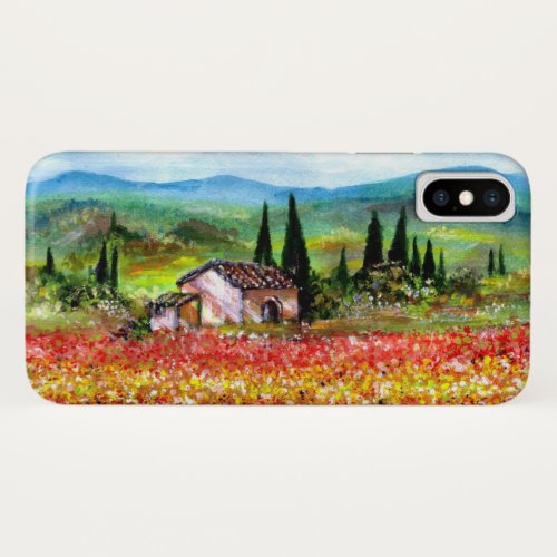 SPRING IN TUSCANY LANDSCAPE Colorful Flower Fields iPhone XS Case
