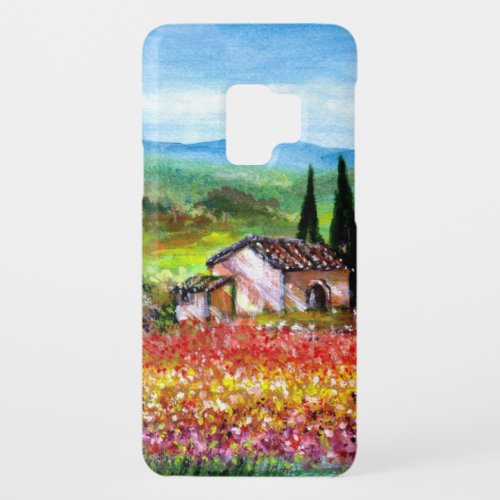 SPRING IN TUSCANY LANDSCAPE Colorful Flower Fields Case_Mate Samsung Galaxy S9 Case