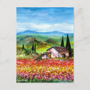 SPRING IN TUSCANY POSTCARD