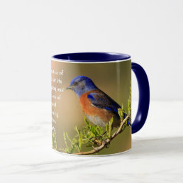 Spring Inspirational Bluebird Quote Mug