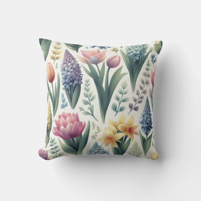 Spring Into Easter Throw Pillow (Front)