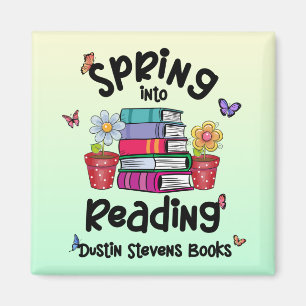 Spring Into Reading Dustin Stevens Books Magnet