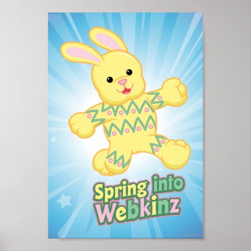 Spring Into Webkinz Poster