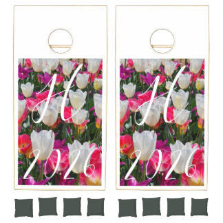 Spring into wedding season cornhole set