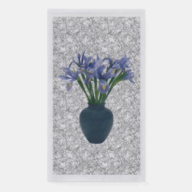 Spring Iris  Paper Guest Towels (Front)