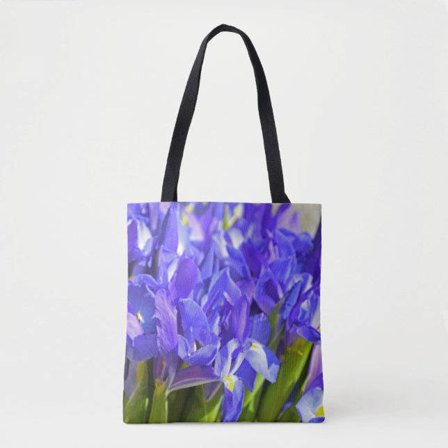 Spring iris tote bag (Front)