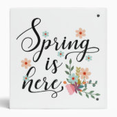 spring is here binder (Back)