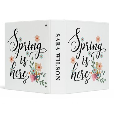 spring is here binder
