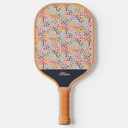Spring is Here! Blush Pink Monogram Add Your Name Pickleball Paddle