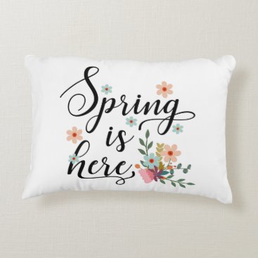 spring is here decorative pillow