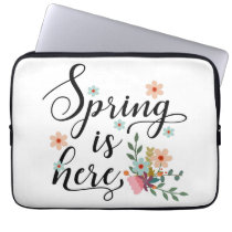 spring is here laptop sleeve