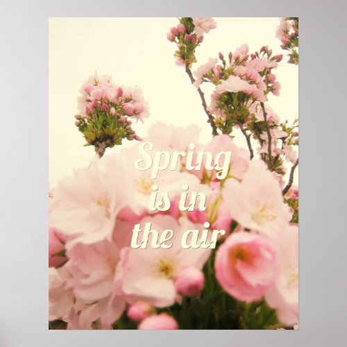 Spring is in the air poster