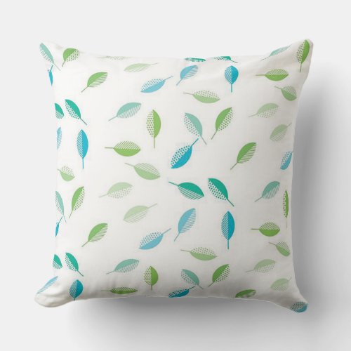 Spring is in the Air white IndoorOutdoor Pillow