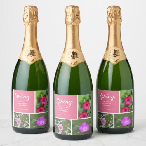 Spring _ Its amazing when were together Sparkling Wine Label