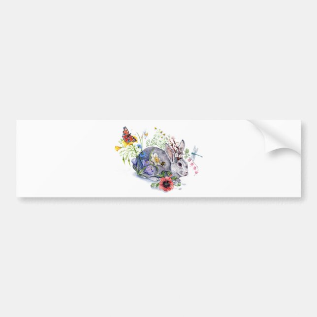 Spring Jackalope Bumper Sticker (Front)