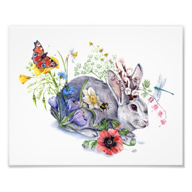 Spring Jackalope Photo Print (Front)