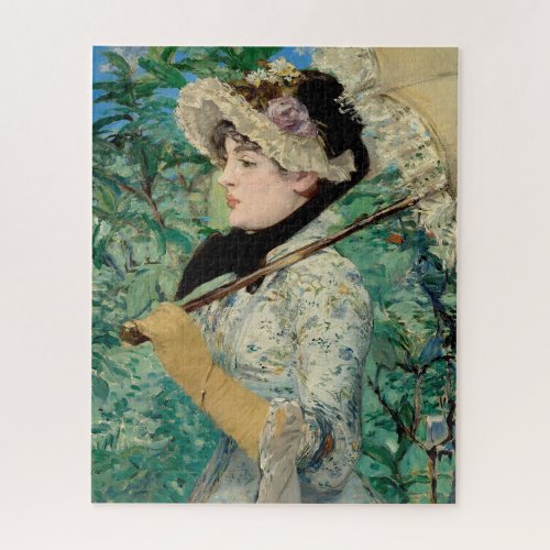 SPRING JEANNE  BY EDOUARD MANET JIGSAW PUZZLE