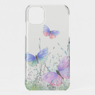 Spring Joy Colorful Butterflies Flying in Nature iPhone 11 Case