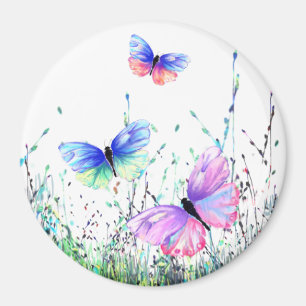 Spring Joy Colorful Flying Butterflies Magnet