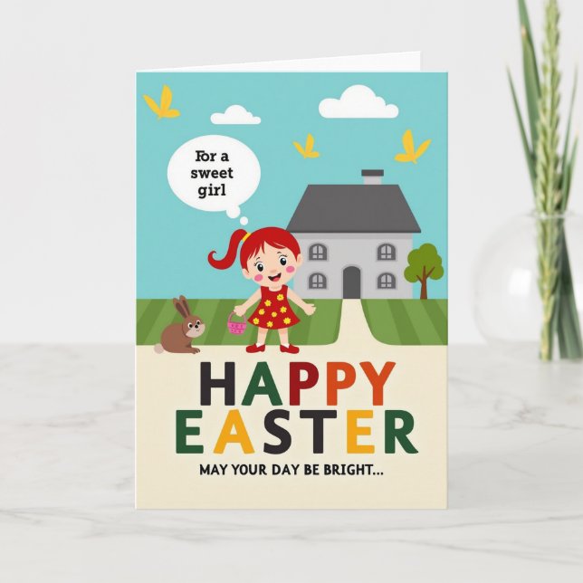 Spring Joy Illustration Card (Front)