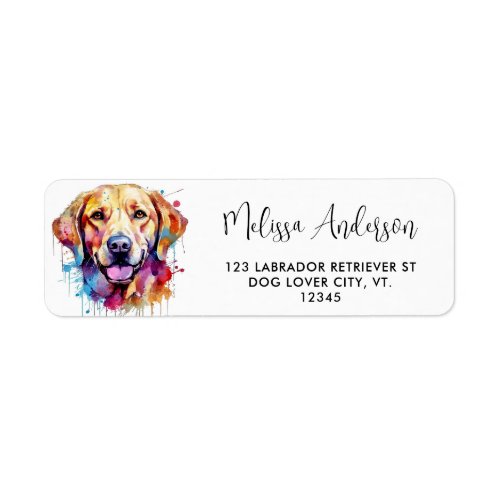 Spring Joy _ Labrador Retriever Card _ Black Lab Label