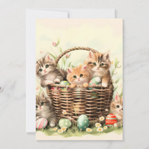 Spring Kitten Easter Basket  Announcement