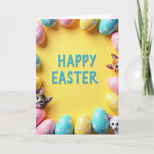 Spring Kittens Celebration Card (Front)